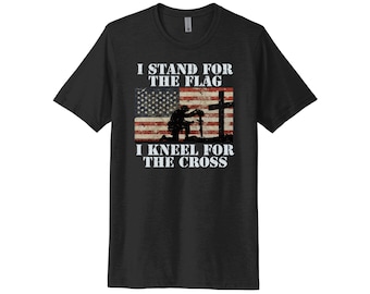 Camicia patriottica, Sto per la bandiera, mi inginocchio per la croce, Camicia religiosa, Camicia repubblicana, Camicia conservatrice, Stand per la bandiera, Stati Uniti d'America