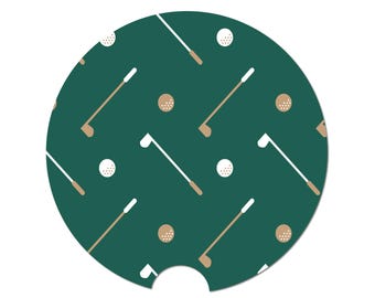 Car Coaster, Golf Car Coaster, Golfing Gift, Sports Coaster, Gift For Golfer, Car Accessories, Car Gift, Truck Coaster, Car Drink Coaster