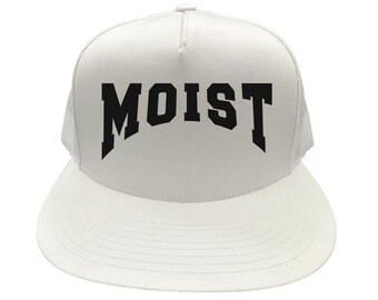 Funny Hat, Moist, Snapback Cap, Trucker Hat, Moist Hat, cadeau voor haar, verstelbare hoed, Hate The Word Moist, grappige petten
