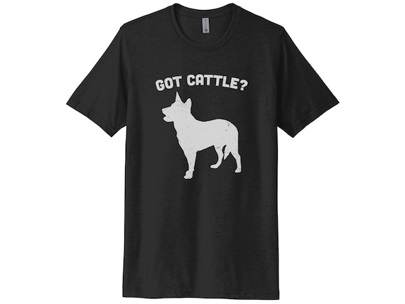 Australian Cattle Dog Shirt: Black Silhouette Australian Cattle Dog Shirt: Black Silhouette