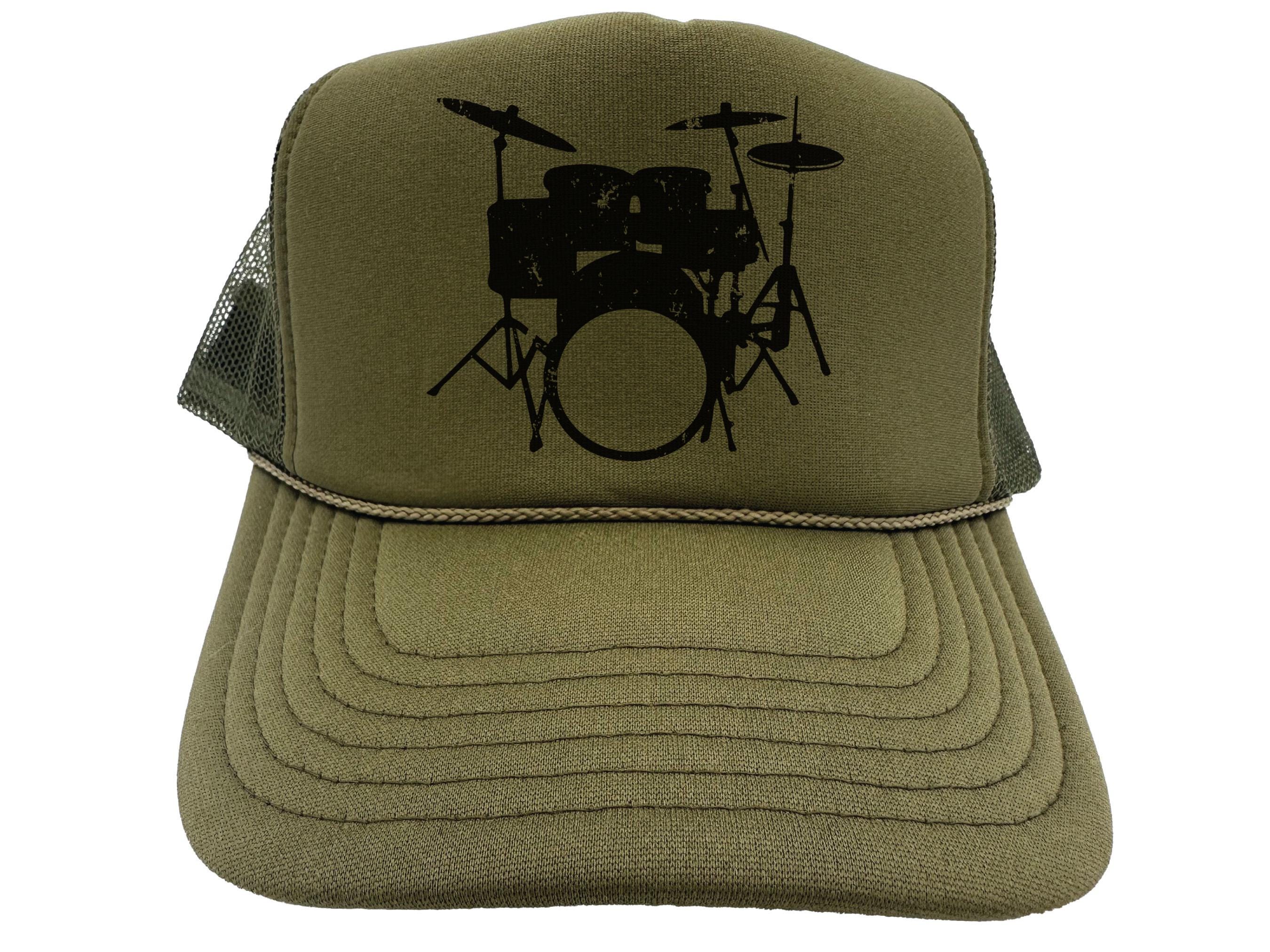 Drummer Hat, Drumset, Percussionist Hat, Drummer Trucker Hat ...