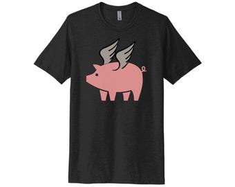 Swine Shirt, Pig Wings, When Pigs Have Wings, Funny Pig Shirt, Pig Farmer Shirt, Pig Gift, Unisex Fit, Sublimated Design, Swine Farmer Shirt