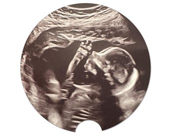 Ultrasound Gift, Car Coaster, Baby Reveal Stuff, Car Accessories, Gift For Expecting Mother, Dad Gift, Dad To Be, Custom Car Coaster