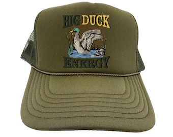 Duck Hunting Hat, Big Duck Energy, Waterfowl Trucker Hat