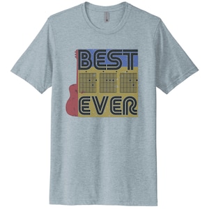 Guitar T Shirt, Best Dad Ever, RETRO GUITAR, Father&#39;s Day Shirt, Guitar Dad, Musician Shirt, Gift For Him, Dad Shirt, Guitarist Shirt