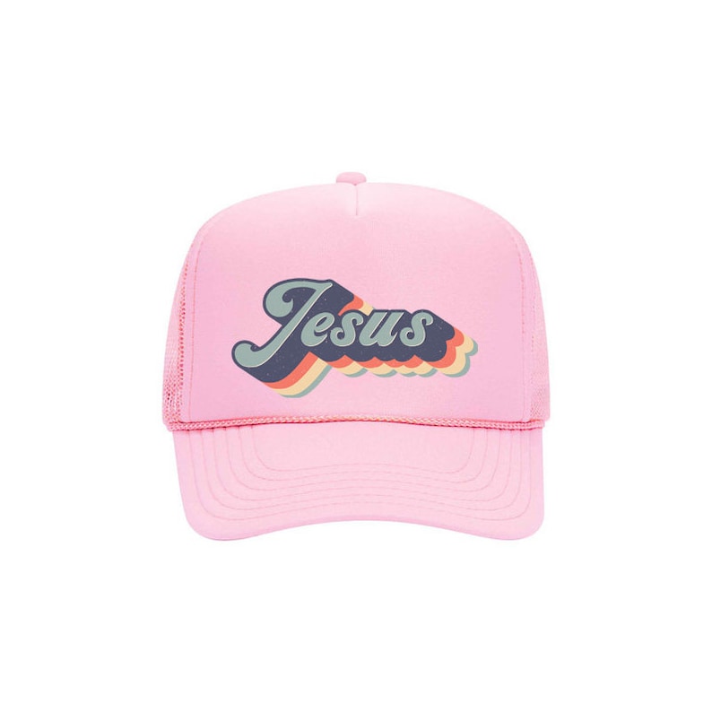 Jesus Hat - Camo - Pink Thread