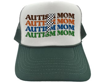 Autism Mom Hat, Autism Mom, Autism Trucker Hat, Autism Awareness Hat, Otto Hats, Autism Mama, Autism Mom Trucker Hat, Mom Hat