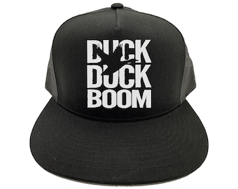Duck Hunting Hat, Duck Duck Boom, Waterfowl Hat, Adjustable, Hunting Hat, Hunting And Fishing, Gift For Him, Duck Hunting, Ducks