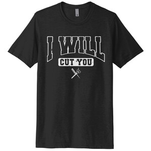 Chemise de coiffeur, Je vous coupe, T-shirt esthéticienne, T-shirt de salon, T-shirt de salon pour femmes, Vêtements de coiffeur, Cadeau pour coiffeur, Chemise de barbier