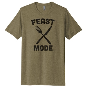 Camisa modo fiesta, camiseta de Acción de Gracias, camisa divertida para hombres, regalo para él, camiseta de Acción de Gracias para hombres, Día del Padre, moda de chicos, camisa de chicos, día del pavo