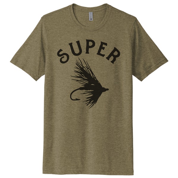 Fly Fishing Shirt, Super Fly, Fly Fishing Apparel, Sublimation T, Unisex Tee, Fishing Tee, Fishing Shirt, Dad Gift, Trout Fishing Shirt