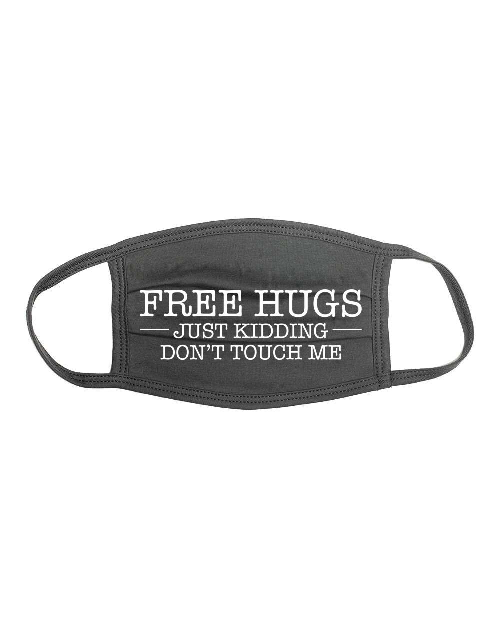 Multicolor 18x18 Zone 365 Funny Sarcastic Saying Free Hug Just Kidding Don't Touch Me-Funny Sarcastic Gift Throw Pillow 