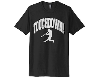 Touchdown-Shirt, Touchdown-Baseball, lustige Shirts, Unisex-Passform, Baseball-Shirt, Touchdown, Geschenk für ihn, Gag-Geschenk, Fußball-Shirt, lustiges T