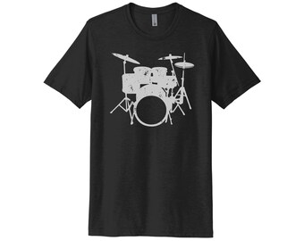 Schlagzeuger Shirt, Schlagzeuger Shirt, Schlagzeuger Shirt, Schlagzeuger Kleidung, Unisex Tee, Musik Shirt, Geschenk für Schlagzeuger, Trommeln Tee, Geschenk für ihn, Musik T