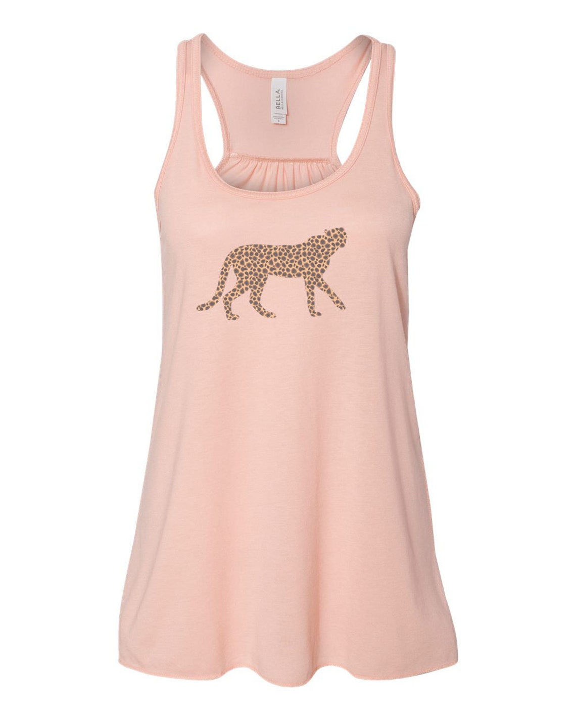 Racerback Cheetah Safari Tank Top Sublimation Soft Bella Etsy