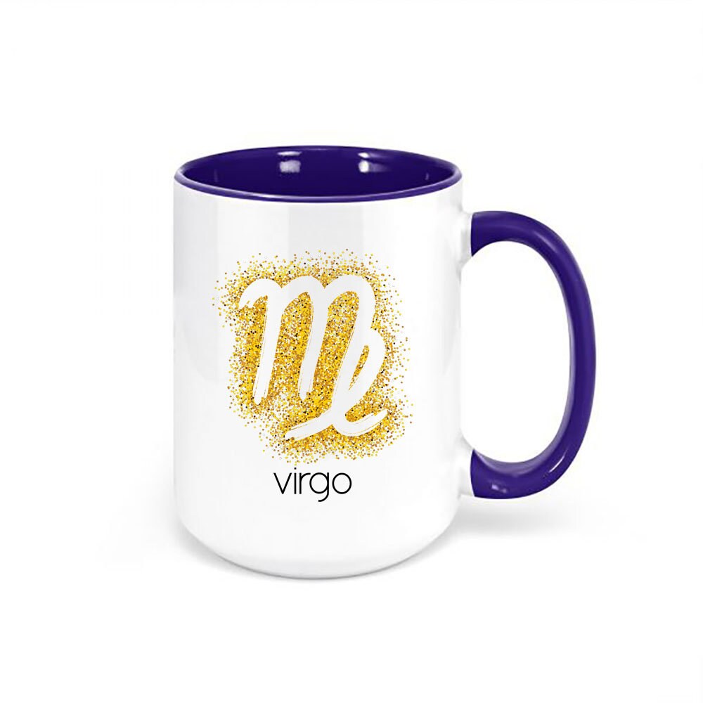 Virgo Coffee Mug Virgo Glitter Gift for Virgo Horoscope - Etsy