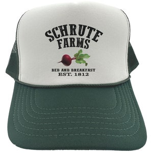 Schrute Farms Hat, Funny Hats, Mesh Caps, Adjustable Snapback, Schrute Farms, Beet Farm Hat, 10 Hat Colors!, Otto Hats, Funny Trucker Hats