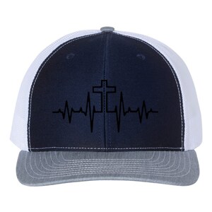 Christian Hat, Heartbeat Cross, Christian Snapback, Cross Hat
