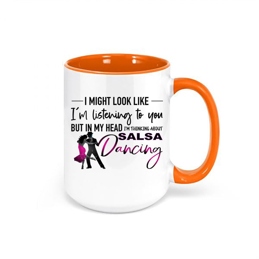 Salsa Dancing Mug, Thinking About Salsa Dancing, Dance Gift, Dancing Mug,  Gift for Dancer, Salsa Dancing, Gift for Her, Dancing Cup, Salsa - Etsy