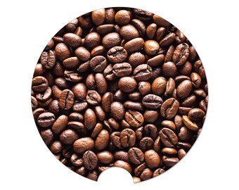 Car Coaster, Coffee Beans, Coffee Gift, Coffee Car Coaster, Caffiene Lover, Car Accessories, Truck Stuff, Car Gift, Funny Coffee Gift