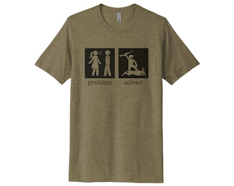 Funny Hunting Shirt, Problem Solved, Deer Hunting Shirt, Gift For Him, Sublimated Design, Super Soft, Hunting Gift, Deer Hunting, Hunt Shirt