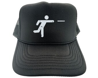 Disc Golf Hat, Disc Golf Man, Frisbee Hat, Ultimate Frisbee Hat, Adjustable Snapback, Disc Golf Gift, Frisbee Gift, Mesh Caps, Frisbee Cap