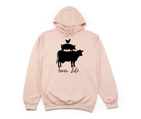 Vie agricole vetements agricoles Hoodie Unisex Animaux de ferme Hoodie de ferme Ferme Mode Humour Cadeau pour elle Cadeau pour lui Vetements de plein air Etsy Canada
