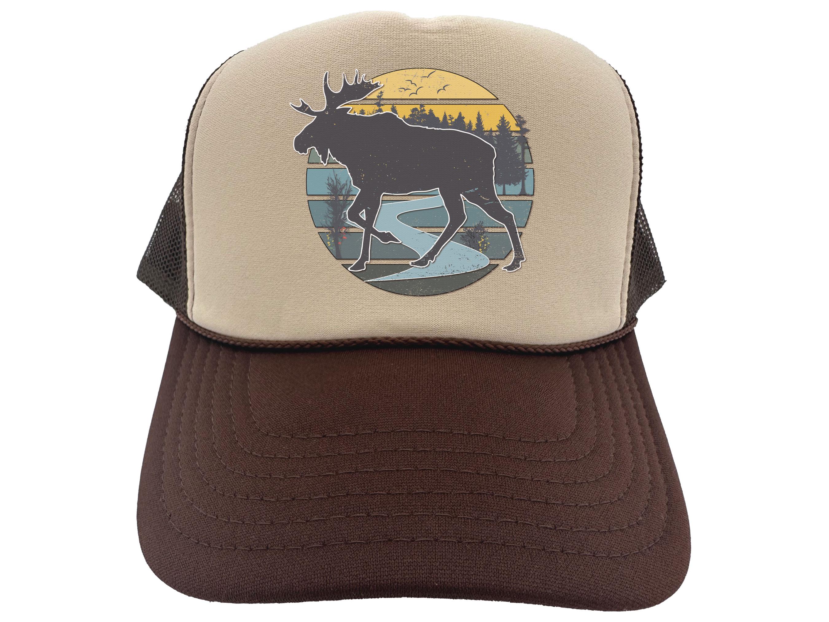 Moose Hat, Moose Sun, Otto Hat, Moose Hunting Hat, Wildlife Hat