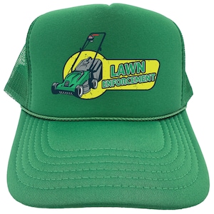 Mowing Hat, Lawn Enforcement, Landscaping Hat, Mower Hat, Lawn Guy Hat, 10 Hat Colors, Otto Trucker Hats, Mowing Cap
