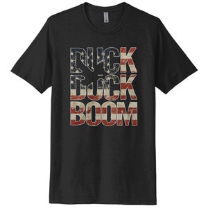 Duck Hunting Shirt, USA Duck Duck Boom, Waterfowl Shirt, Hunting Shirt, Gift For Men, Patriotic Tee, Waterfowl Hunting, Duck Hunter Tee