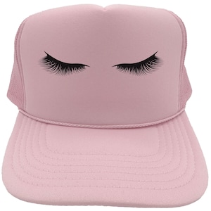 Esthetician Hat, Eyelashes, Beautician Trucker Hat, Adjustable Snapback, Otto Hats, Esthetician Gift, Cosmetology Hat, Beauty Salon Cap