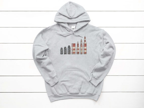 Patriotic Hoodie American Bullets Tactical Hoodie America