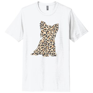 Yorkie Shirt, Yorkshire Shirt, Leopard Yorkie, Unisex Fit, Super Soft Shirt, Yorkie Gift, Yorkshire Owner, Sublimated Deisgn, Yorkie Lover