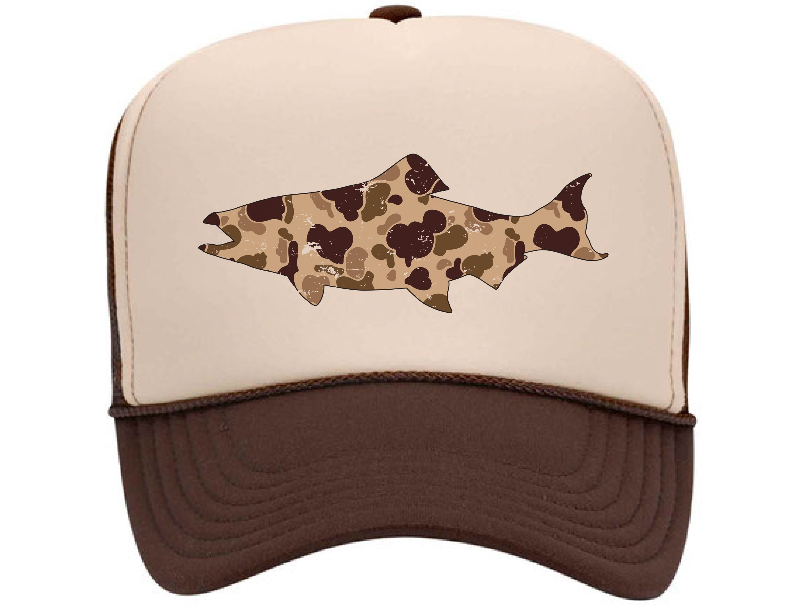 Fly Fishing Hat Camo Salmon Fishing Trucker Hat Salmon Fishing Hat Adjustable Snapback 10 Color Options Salmon Hat Fishing Gift Etsy
