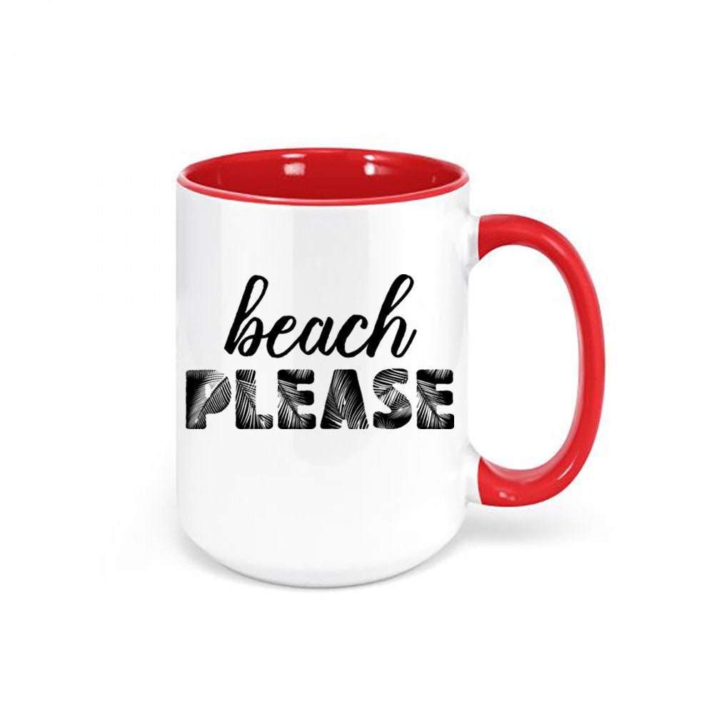 Beach Please Beach Mug Beach Gift Vacation Mug Gift for | Etsy