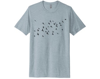 Bird Lover, Bird Shirt, Flying Birds, Unisex Fit, Bird Watching, Gift For Bird Lover, Gift For Him, Birds, Crow Shirt, Raven Shirt, Trendy T