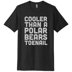Cooler Than A Polar Bears Toenail, 90&#39;s Hip Hop, Hip Hop Shirt, Unisex Tee, 90&#39;s Apparel, Hip Hop Gift, Funny 90&#39;s Shirt