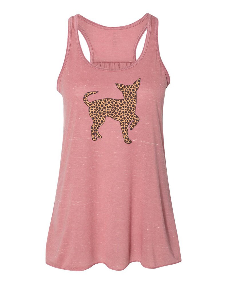 Chihuahua Gift Gym Top Gift For Her Leopard Chihuahua Leopard Tank Racerback Chihuahua Owner Ladies Gym Tank Chihuahua Tank Top