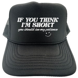 Gifts For Women Funny Women&#39;s Hat If You Think I&#39;m Short Hats With Sayings Short Girl Hat Short Friend Hat Adjustable Snapback Funny Hats