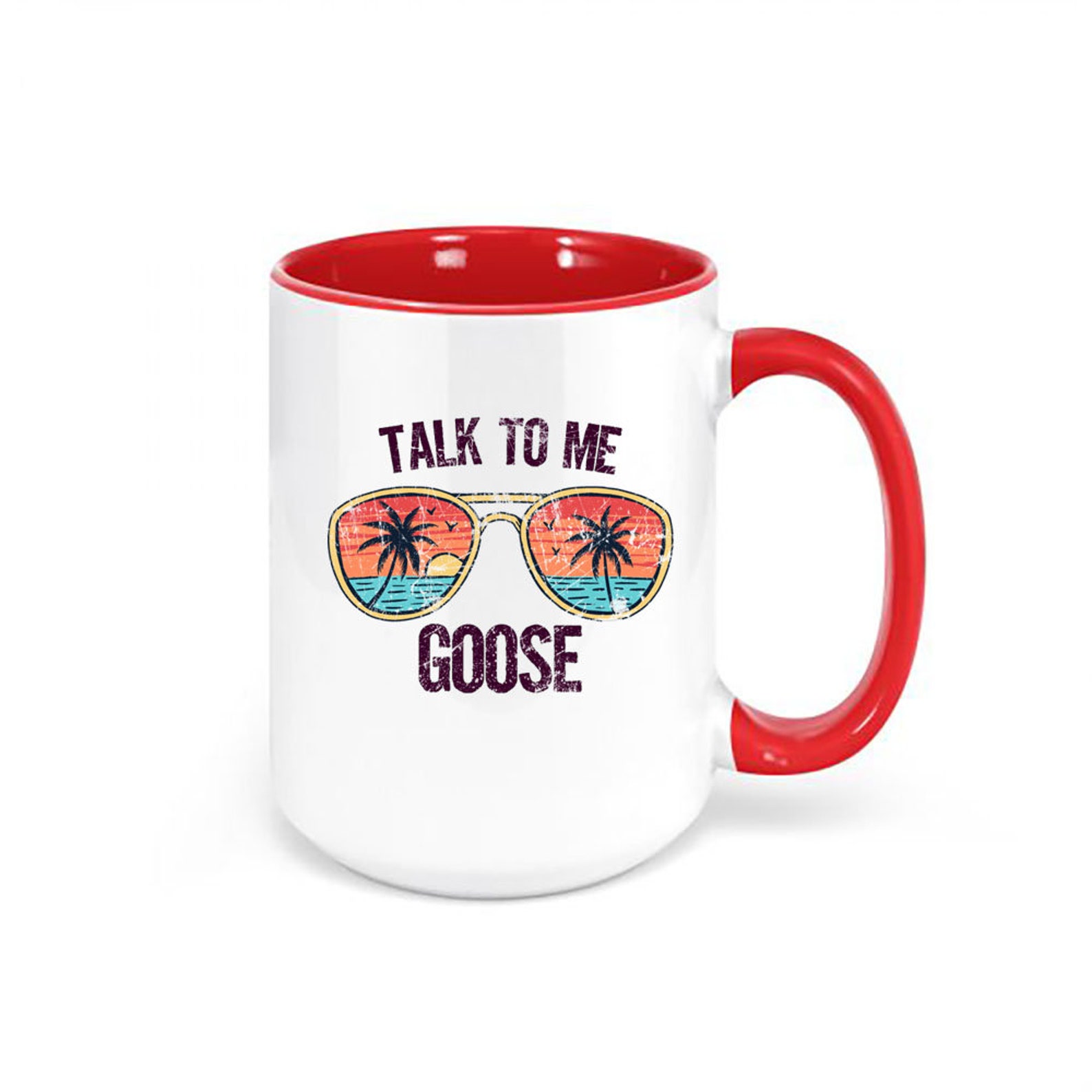 Top Gun Mug Talk To Me Goose Tropical Goose Mug 15oz Talk Etsy