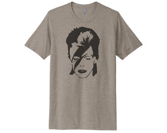 Trunk Ltd David Bowie Ziggy Stardust Graphic Large Shirt Grey