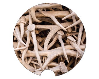 Deer Hunting Gift, Car Coaster, Deer Antlers, Hunting Car Accessories, Car Gift, Truck Coaster, Hunting Coaster, Hunting Stuff, Shed Hunting