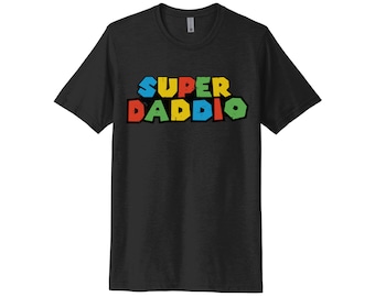Gamer Dad Shirt, Super Daddio, Video Game Dad Shirt, Gamer Dad Reveal, Fathers Day Shirt, Gift For Dad, Dad Shirt