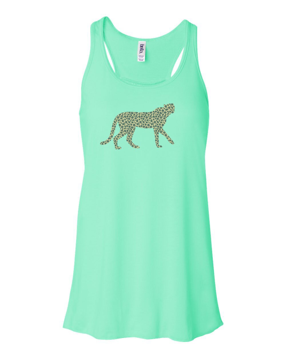 Racerback Cheetah Safari Tank Top Sublimation Soft Bella Etsy
