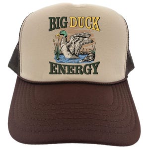 Duck Hunting Hat, Big Duck Energy, Waterfowl Trucker Hat, Waterfowl Hunting Gift, Hunting Cap, Gift For Duck Hunter, Funny Duck Hat