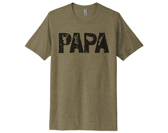Papa Shirt, Papa, Jagen en Vissen, Cadeau voor Papa, Jacht Shirt, Sublimatie T, Opa Tee, Vaderdagcadeau, Papa Tee, Jachtkleding