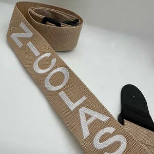 Custom Guitar Strap, Embroidered Guitar Strap, Personalized Guitar Strap, Guitarist Gift, Musician Gift, Custom Embroidery, Guitar Gear image 3