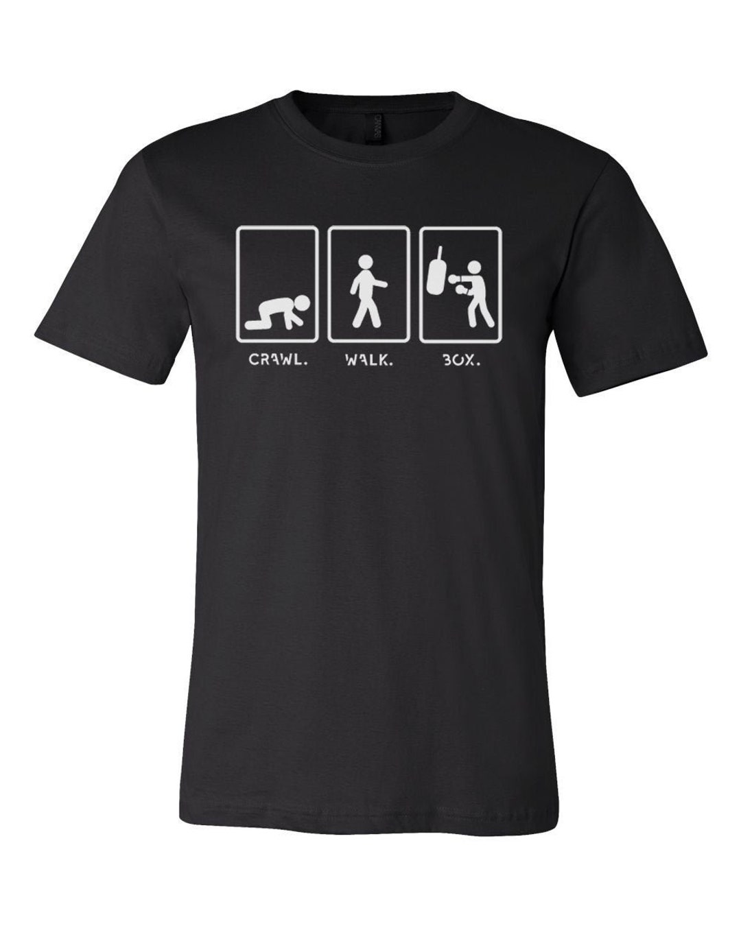 Boxing Shirt Crawl Walk Box Boxer Shirt Kickboxing Tee - Etsy