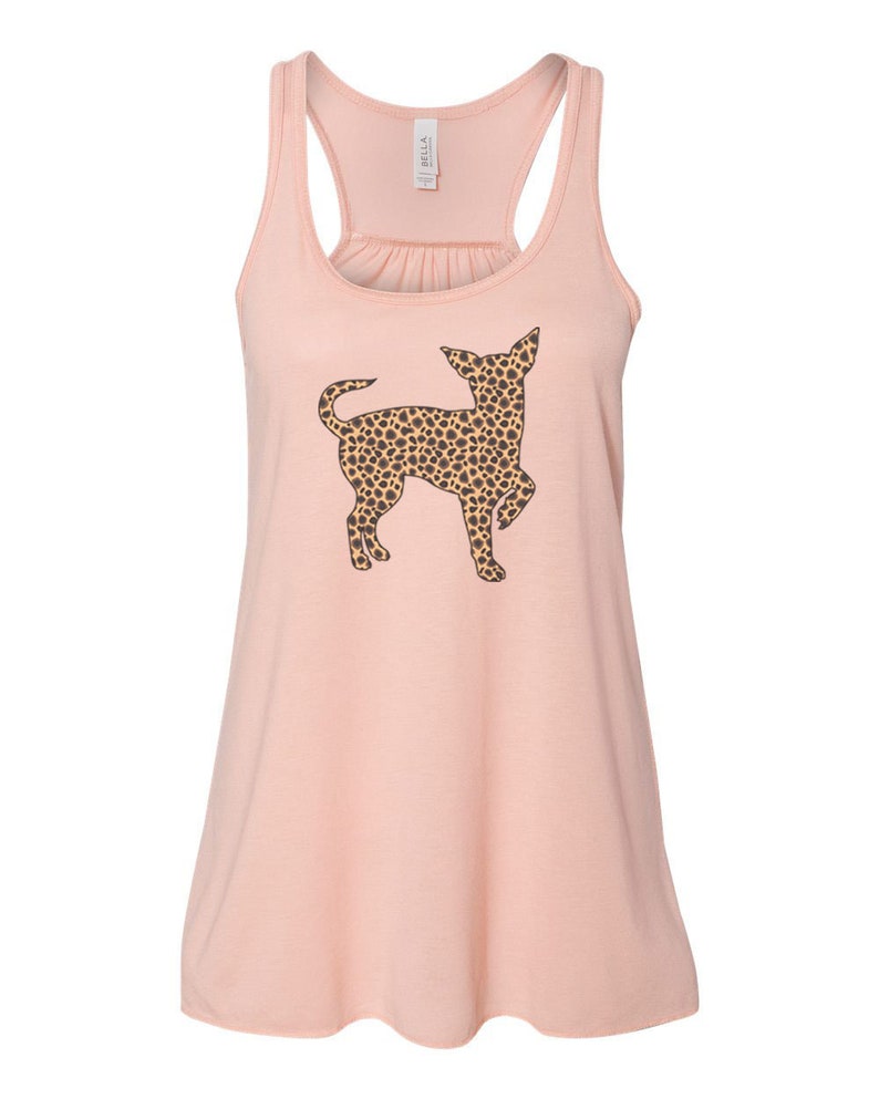 Chihuahua Gift Gym Top Gift For Her Leopard Chihuahua Leopard Tank Racerback Chihuahua Owner Ladies Gym Tank Chihuahua Tank Top