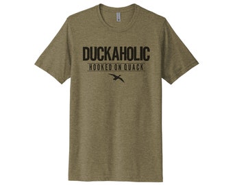 Duck Hunting Shirt, Duckaholic, Duck Hunting Apparel, Men's Hunting T, Duck Hunting T-Shirt, Adult Hunting Tee, Hunting Apparel, Ducks